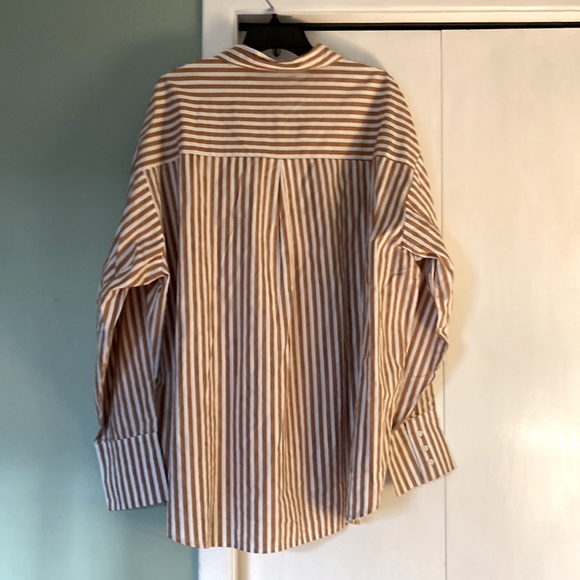 Brunette the label striped top-in caramel colour - Picture 3 of 4